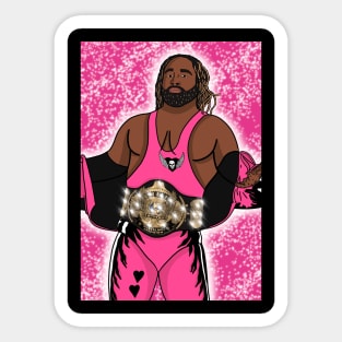 Pink/black attack Sticker